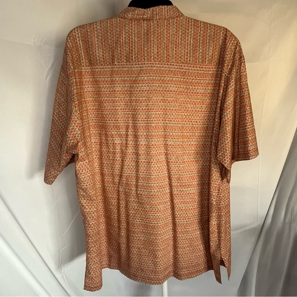 Tori Richard Men’s Vintage Button Up Aloha Shirt with Small Square Print Size XL - Picture 5 of 7